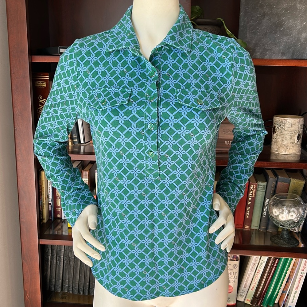 Talbots link print top